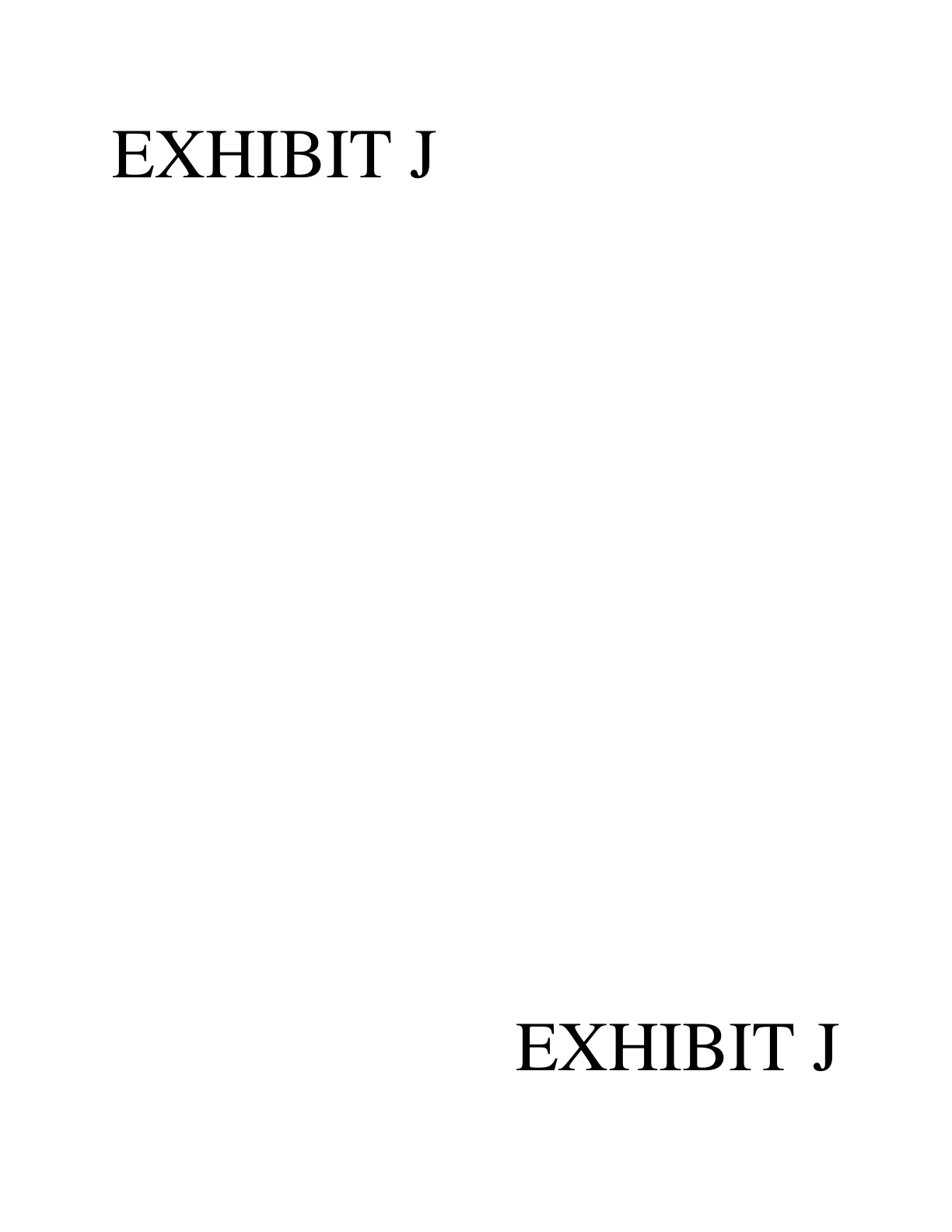 First page preview of Exhibit J - Notice of Trespass